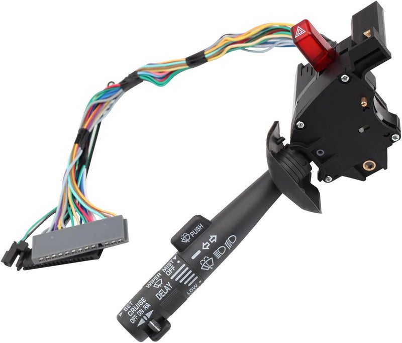 Reeauto Multi-Function Combination Turn Signal, Wiper, Washers, Hazard Switch, Cruise Control Switch Compatible with 95-99 Tahoe Blazer Suburban K1500 - Replaces OE# 26100985, 26036312, 2330814 - Image 1
